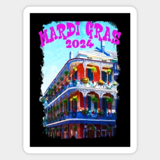 MARDI GRAS 2024 Magnet